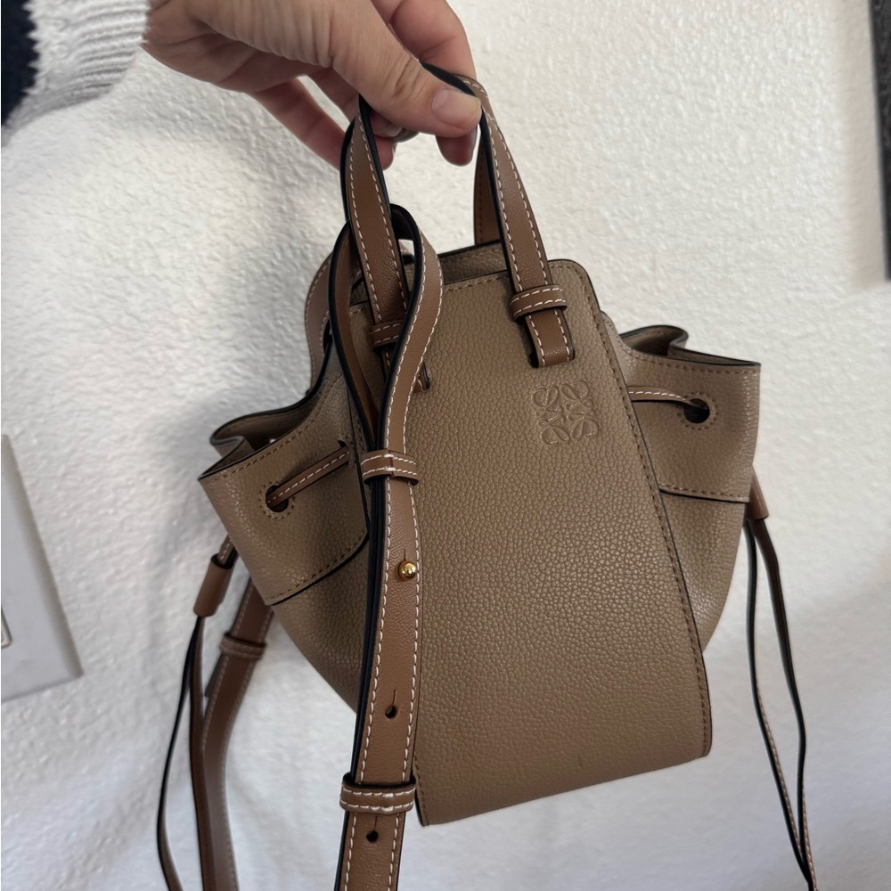 LOEWE Tan Leather Bucket Bag